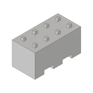 Demmar-Betonstein® heavy 3 mit Wasserdurchlass / Staplerlaschen